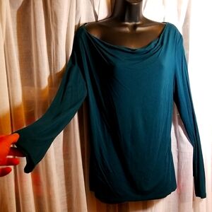 "Lord & Taylor" Teal long sleeved knit top
